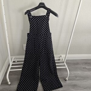Topshop Black and White Polka Dot Jumpsuit